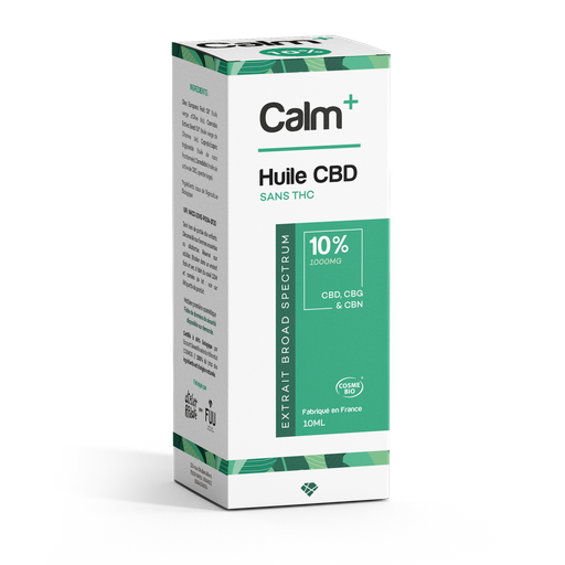 Calm+ | Huile CBD bio 10%