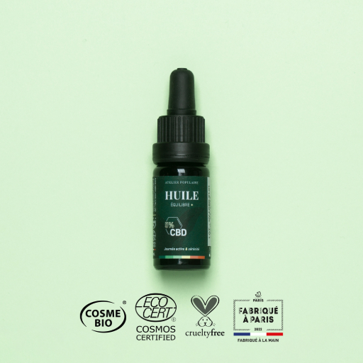 ​​​​​​Huile équilibre + CBD 5% | COSMOS CERTIFIED | 10ml