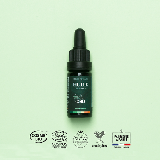 ​​​​​​​​Huile équilibre + CBD 20% | COSMOS CERTIFIED | 10ml