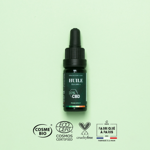 [APO_HS20%_CBD_V01] ​​​​​​​​Huile équilibre + CBD 20% | COSMOS CERTIFIED | 10ml